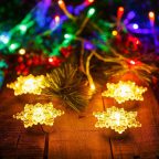 LED-es jégkristály dekoráció - elemes - 4 db / csomag LED-es jégkristály dekoráció - elemes - 4 db / csomag