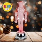   LED-es ólomkatona dekoráció - RGB LED - 15 x 5 x 5 cm - elemes