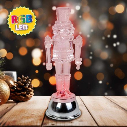 LED-es ólomkatona dekoráció - RGB LED - 15 x 5 x 5 cm - elemes LED-es ólomkatona dekoráció - RGB LED - 15 x 5 x 5 cm - elemes