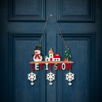   Karácsonyi dekoráció - akasztható - fa - csengettyűvel - 23 x 20 cm - 2 féle