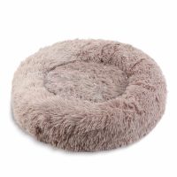   Kutyafekhely - kör - "XL" méret - 80 cm - világosbarna