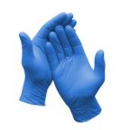   Blue Nitrile púdermentes eldobható gumikesztyű kék színben 200db-os "M" méret