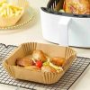 Air fryer sütőpapír - olaj nélküli sütőhöz - négyzet - 20 cm - 50 db / csomag Air fryer sütőpapír - olaj nélküli sütőhöz - négyzet - 20 cm - 50 db / csomag