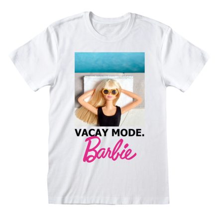 Rövid ujjú póló Barbie Vacay Mode Fehér Unisex MOST 16606 HELYETT 7937 Ft-ért!