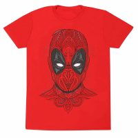   Rövid ujjú póló Deadpool Tattoo Style Piros Unisex MOST 16606 HELYETT 7937 Ft-ért!