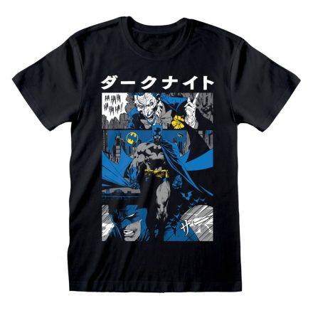 Rövid ujjú póló Batman Manga Cover Fekete Unisex MOST 16606 HELYETT 7937 Ft-ért!