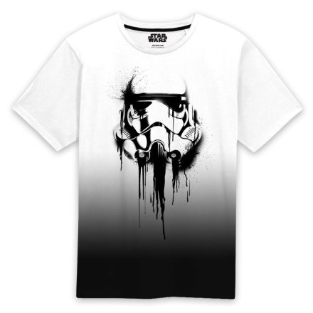 Rövid ujjú póló Star Wars Stormrooper Ink Fehér Fekete Unisex MOST 39190 HELYETT 23563 Ft-ért!