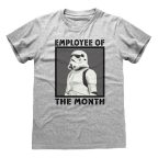  Rövid ujjú póló Star Wars Employee of the Month Szürke Unisex MOST 16606 HELYETT 7937 Ft-ért!