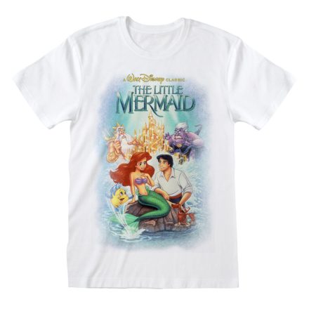 Rövid ujjú póló The Little Mermaid Classic Poster Fehér Unisex MOST 16606 HELYETT 7937 Ft-ért!