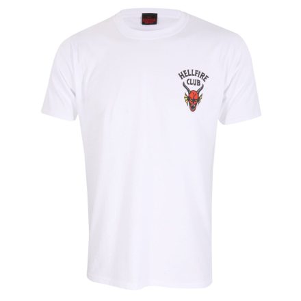 Rövid ujjú póló Stranger Things Helfire Club Fehér Unisex MOST 39105 HELYETT 21942 Ft-ért!