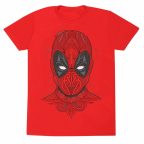   Rövid ujjú póló Deadpool Tattoo Style Piros Unisex MOST 16606 HELYETT 7937 Ft-ért!