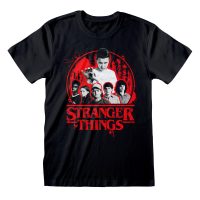   Rövid ujjú póló Stranger Things Circle Logo Fekete Unisex MOST 16606 HELYETT 7937 Ft-ért!