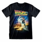   Rövid ujjú póló Back to the Future Poster Fekete Unisex MOST 16606 HELYETT 7937 Ft-ért!