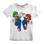   Gyermek Rövid ujjú póló Super Mario Mario and Luigi Fehér MOST 19166 HELYETT 9781 Ft-ért!