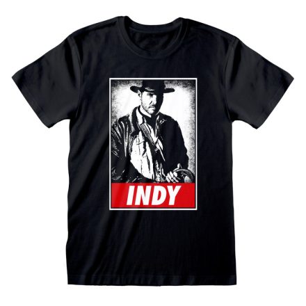 Rövid ujjú póló Indiana Jones Indy Fekete Unisex MOST 16606 HELYETT 7937 Ft-ért!