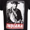 Rövid ujjú póló Indiana Jones Indy Fekete Unisex MOST 16606 HELYETT 7937 Ft-ért!