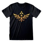   Rövid ujjú póló The Legend of Zelda Hyrule Logo Fekete Unisex MOST 16606 HELYETT 7937 Ft-ért!