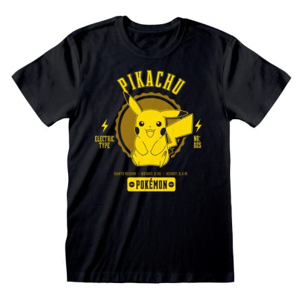 Rövid ujjú póló Pokémon Collegiate Picachu Fekete Unisex MOST 31479 HELYETT 17668 Ft-ért!