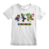   Gyermek Rövid ujjú póló Super Mario Running Pose Fehér MOST 14053 HELYETT 5895 Ft-ért!