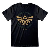   Unisex rövid ujjú póló The Legend of Zelda Hyrule Kingdom Crest Fekete MOST 15469 HELYETT 7937 Ft-ért!