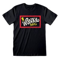  Unisex rövid ujjú póló Willy Wonka Wonka Bar Fekete MOST 15469 HELYETT 7937 Ft-ért!