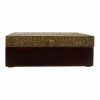 Ékszeres doboz Alexandra House Living Sötétbarna Sárgaréz Mangófa Fa MDF 20 x 7 x 20 cm MOST 18346 HELYETT 13088 Ft-ért!