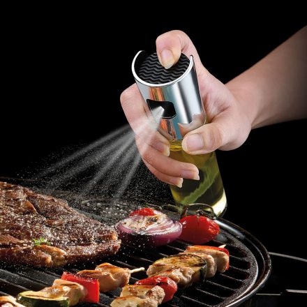 Olaj és ecet permetező spray - rozsdamentes acél, üveg - 100 ml Olaj és ecet permetező spray - rozsdamentes acél, üveg - 100 ml