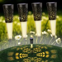 LED szolár lámpa - 5 LED - leszúrható - 600 mAh