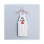   Konyhai kötény - "Mrs. Always Right" felirattal - 80 x 70 cm - 200 gsm