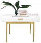 Asztal 1 fiókkal "Scandinavia" 90 x 40 x 79 cm - fehér Asztal 1 fiókkal "Scandinavia" 90 x 40 x 79 cm - fehér