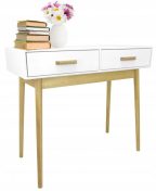 Asztal 2 fiókkal "Scandinavia" - 100 x 40 x 79 cm - fehér Asztal 2 fiókkal "Scandinavia" - 100 x 40 x 79 cm - fehér