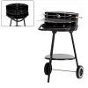 Grillsütő kerekekkel - 58 x 44 x 72 cm