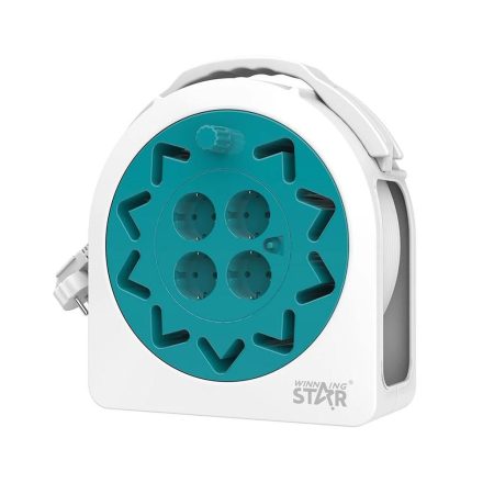 WinningStar - Kábeldob 20 m kábellel - 4 x 230 V aljzat