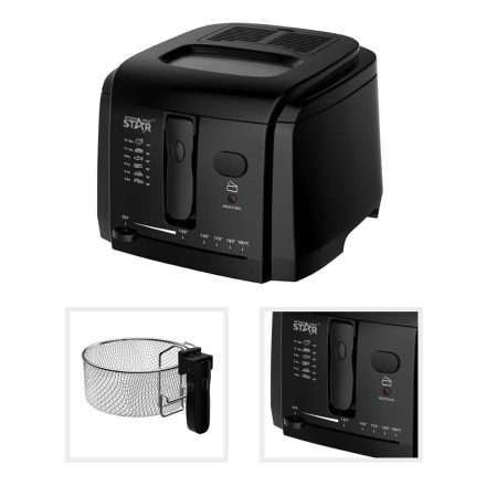 WinningStar - Olajsütő - 3 L - 1600 W - fekete WinningStar - Olajsütő - 3 L - 1600 W - fekete