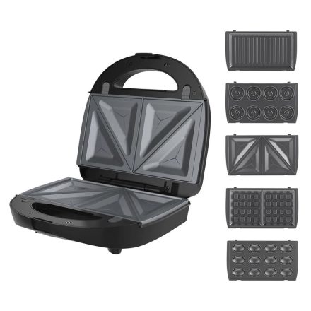 WinningStar - Tapadásmentes melegszendvics sütő 5 az 1 -ben - 750 W