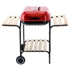Kerekes kerti grill - piros - 96 x 45 x 75 cm Kerekes kerti grill - piros - 96 x 45 x 75 cm