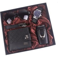   Ajándék szett férfiaknak díszdobozban - 26 x 22 x 4,5 cm - fekete