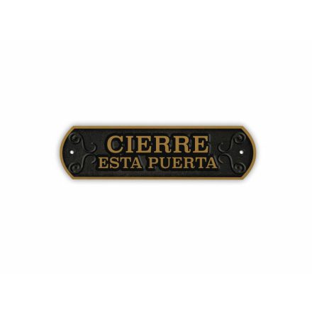Tábla Magnet & Steel Cierre esta puerta 24 x 7,2 cm MOST 15461 HELYETT 9218 Ft-ért!
