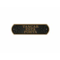   Tábla Magnet & Steel Tancar Esta Porta 24 x 7,2 cm MOST 15461 HELYETT 9218 Ft-ért!