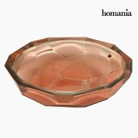   ÚJRAHASZNOSÍTOTT ÜVEG ASZTALDÍSZ KORALL - CRYSTAL COLOURS DECO GYŰJTEMÉNY BY HOMANIA S0106008-B