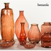 ÚJRAHASZNOSÍTOTT ÜVEG ASZTALDÍSZ KORALL - CRYSTAL COLOURS DECO GYŰJTEMÉNY BY HOMANIA S0106008-B