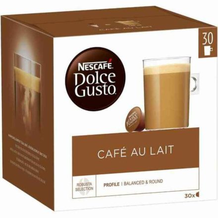 Kávékapszulák Nescafé Dolce Gusto Cafe Au Lait 1 egység 30 egység MOST 10836 HELYETT 6490 Ft-ért!