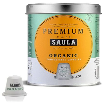 Kávé Kapszula Tartódobozzal Saula COMPOSTABLE ECOLOGICO (20 egység) MOST 6969 HELYETT 4175 Ft-ért!