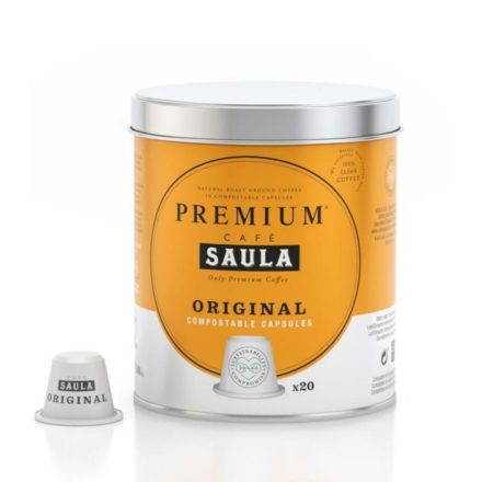 Kávé Kapszula Tartódobozzal Saula COMPOSTABLE ORIGINAL MOST 8191 HELYETT 4903 Ft-ért!