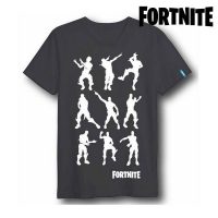 Unisex rövid ujjú póló Fortnite 75061 Fekete