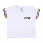   Női rövidujjú póló Disney Love Pride Fehér MOST 10047 HELYETT 3249 Ft-ért!
