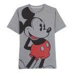   Férfi rövid ujjú póló Mickey Mouse Szürke Sötét szürke Felnőtt MOST 12367 HELYETT 3034 Ft-ért!