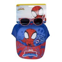   Sapka és napszemüveg készlet Spidey Kék (51 cm) 2 Darabok Piros MOST 10062 HELYETT 5647 Ft-ért!