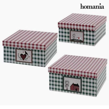 Dekoratív doboz Homania (3 uds) Préselt Papír MOST 4656 HELYETT 2150 Ft-ért!