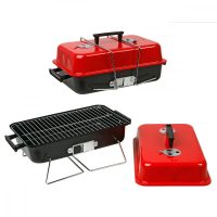   Hordozható grill 43 x 25 x 23 cm Piros/Fekete MOST 28826 HELYETT 17891 Ft-ért!